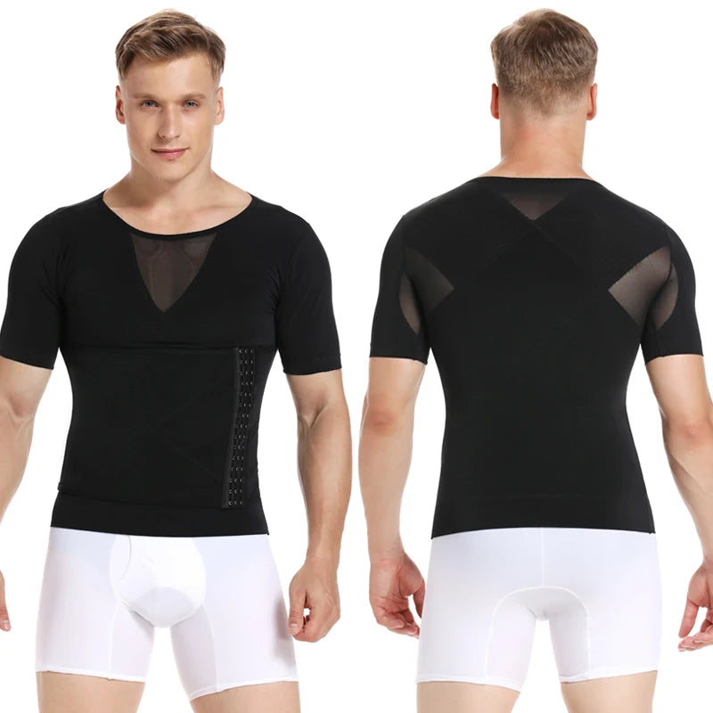 Super Cintura trainer de barriga para emagrecimento com colete masculino e camisas de compressão com um super espartilho que auxiliar no emagrecimento.